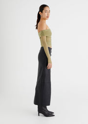 Alta Faux Leather Skirt