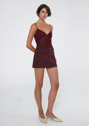 Franka Pinstripe Skirt