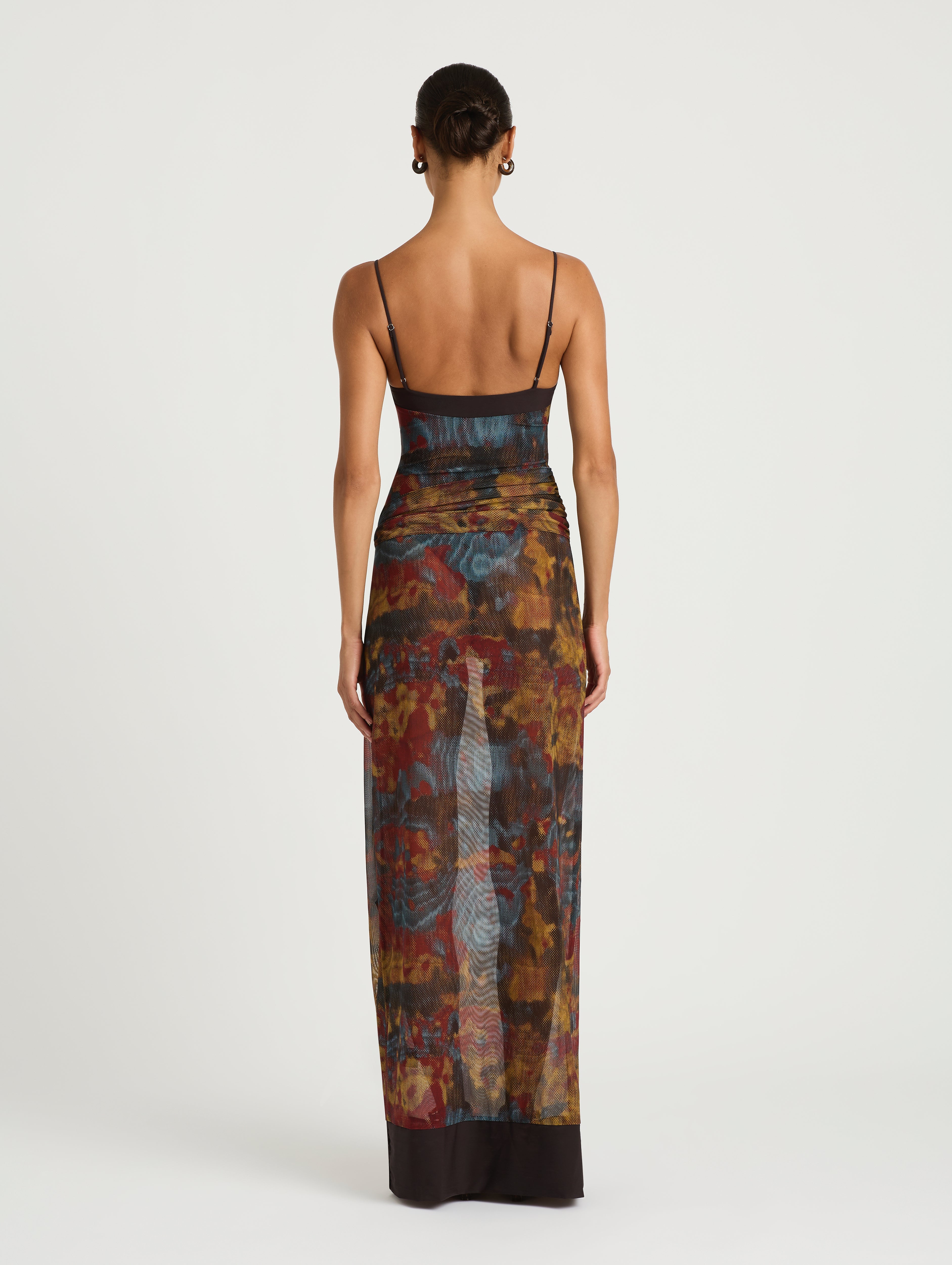 knee length dresses for ladies Printed Faux Wrap Maxi Dress  Ashley Stewart